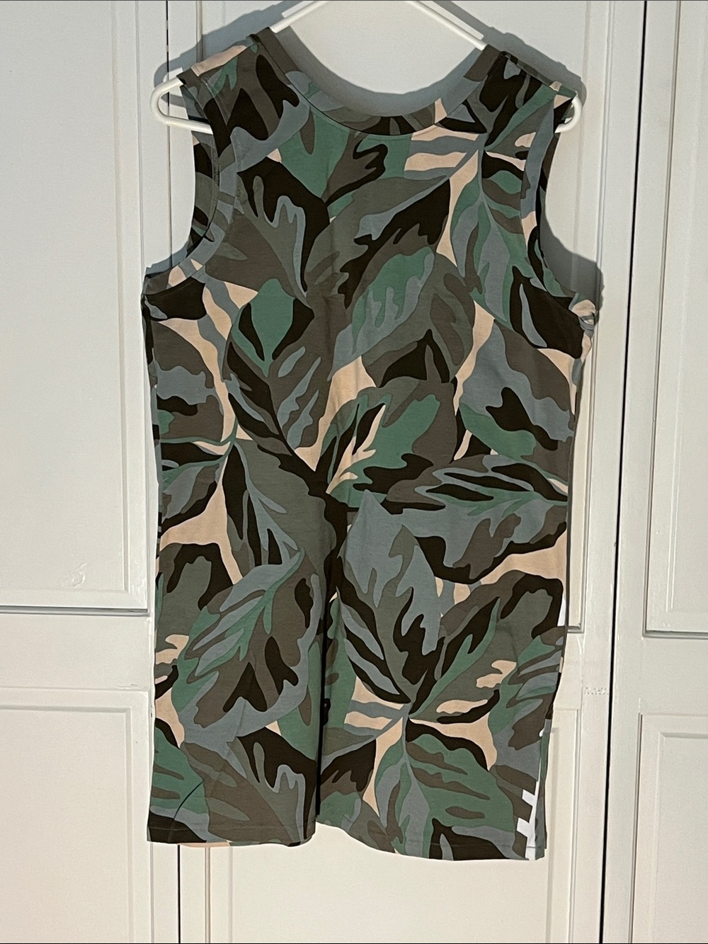 Sanctuary Green Camo-Print Sleeveless Swim Coverup